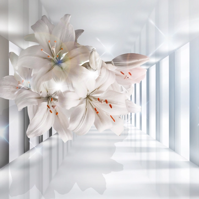 Fototapeta Kwiaty w Tunelu 3D na wymiar PRESTIGE